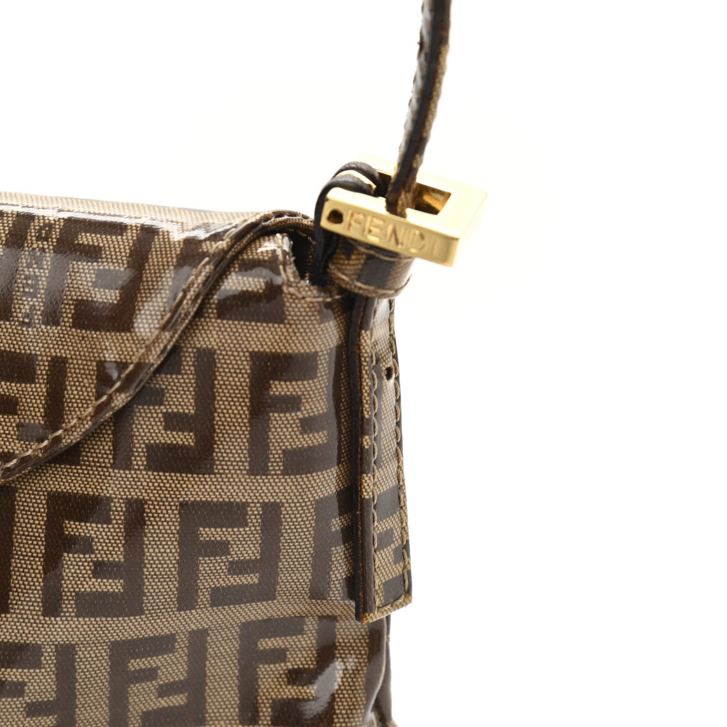 Fendi Vinyl Zucchino Baguette Tobacco 10 of 10