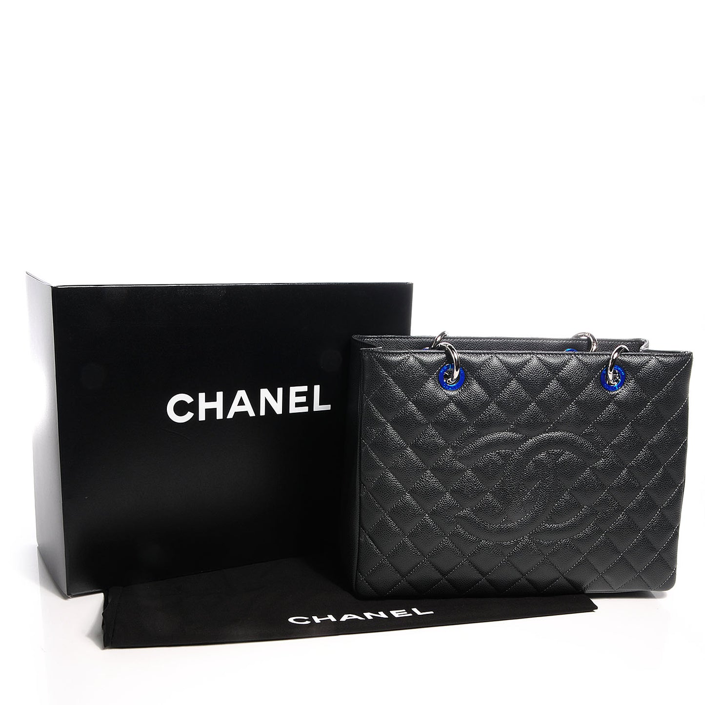 Caviar Grand Shopping Tote GST Dark Grey