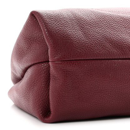 Gucci Grained Calfskin Softbit Maxi Shoulder Bag Rosso Ancora Red 10 of 11