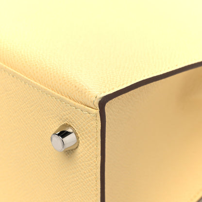 Hermes Epsom Kelly Sellier 25 Jaune Poussin 11 of 14