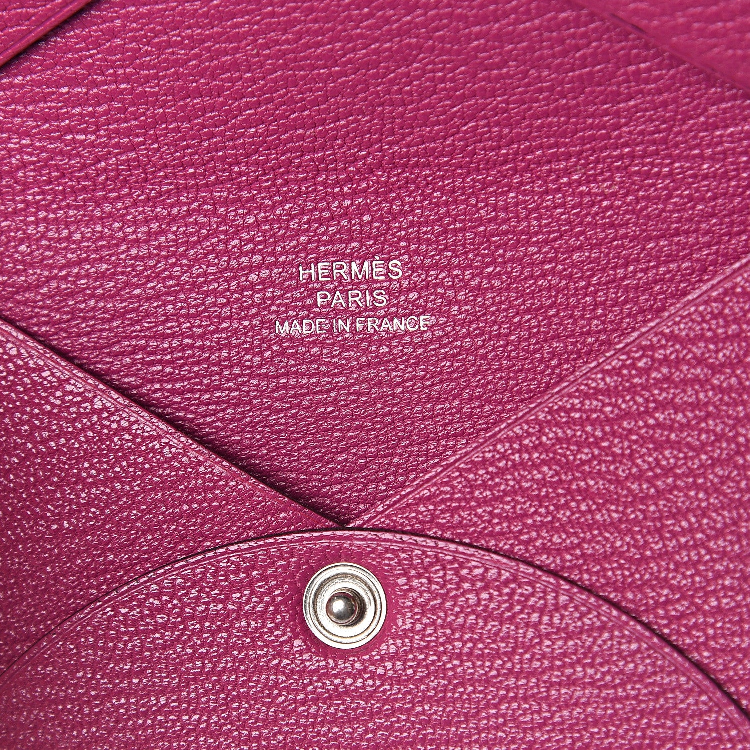 Hermes Chevre Mysore Calvi Card Case Rose Pourpre 5 of 5