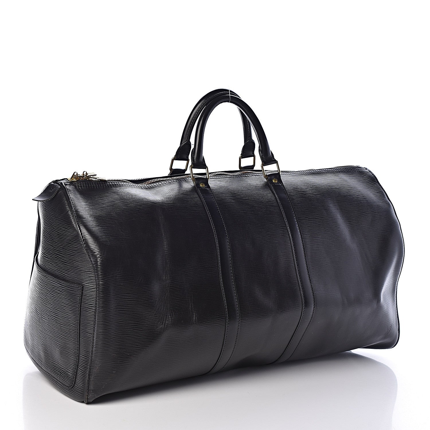 Louis Vuitton Epi Keepall 55 Black 3 of 14