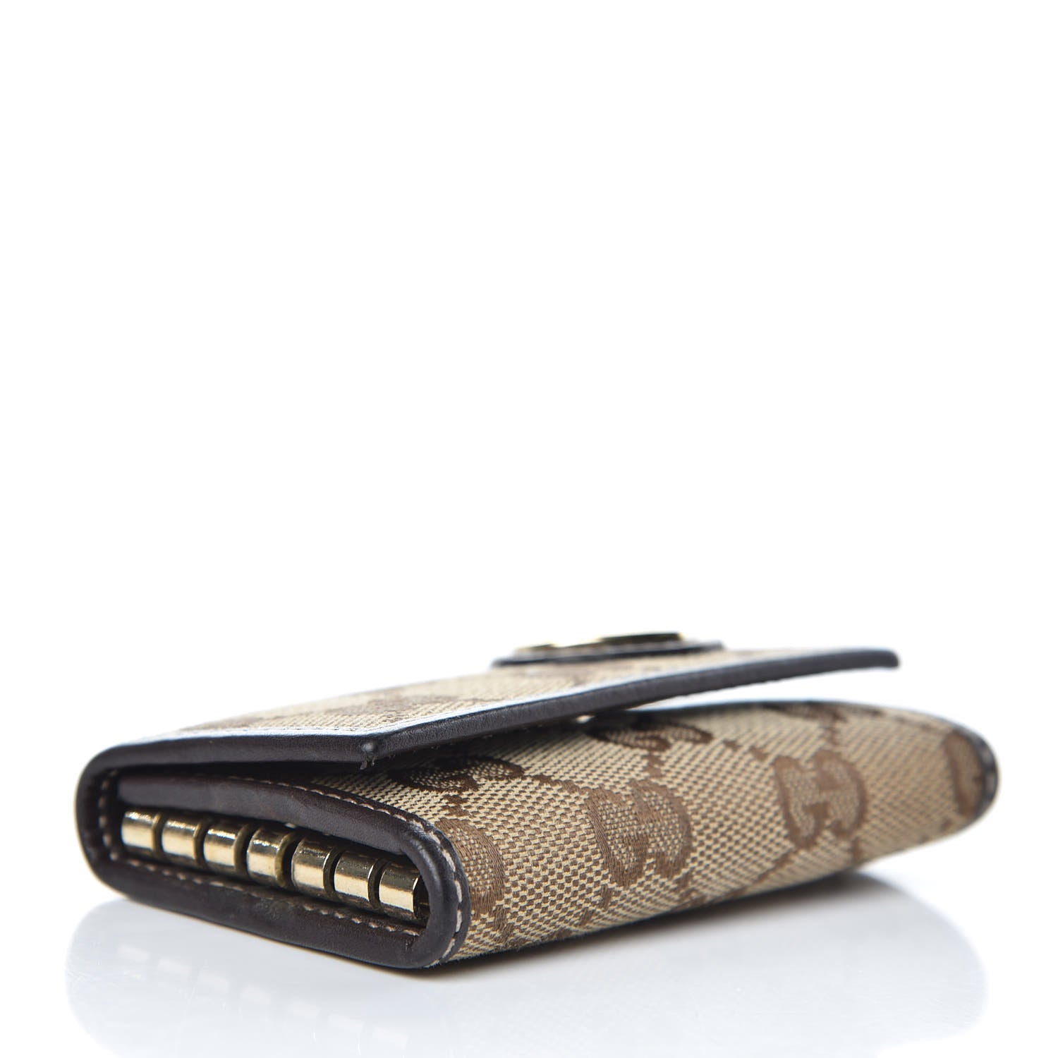 Gucci Monogram Lovely Heart 6 Key Holder Case Brown 4 of 8