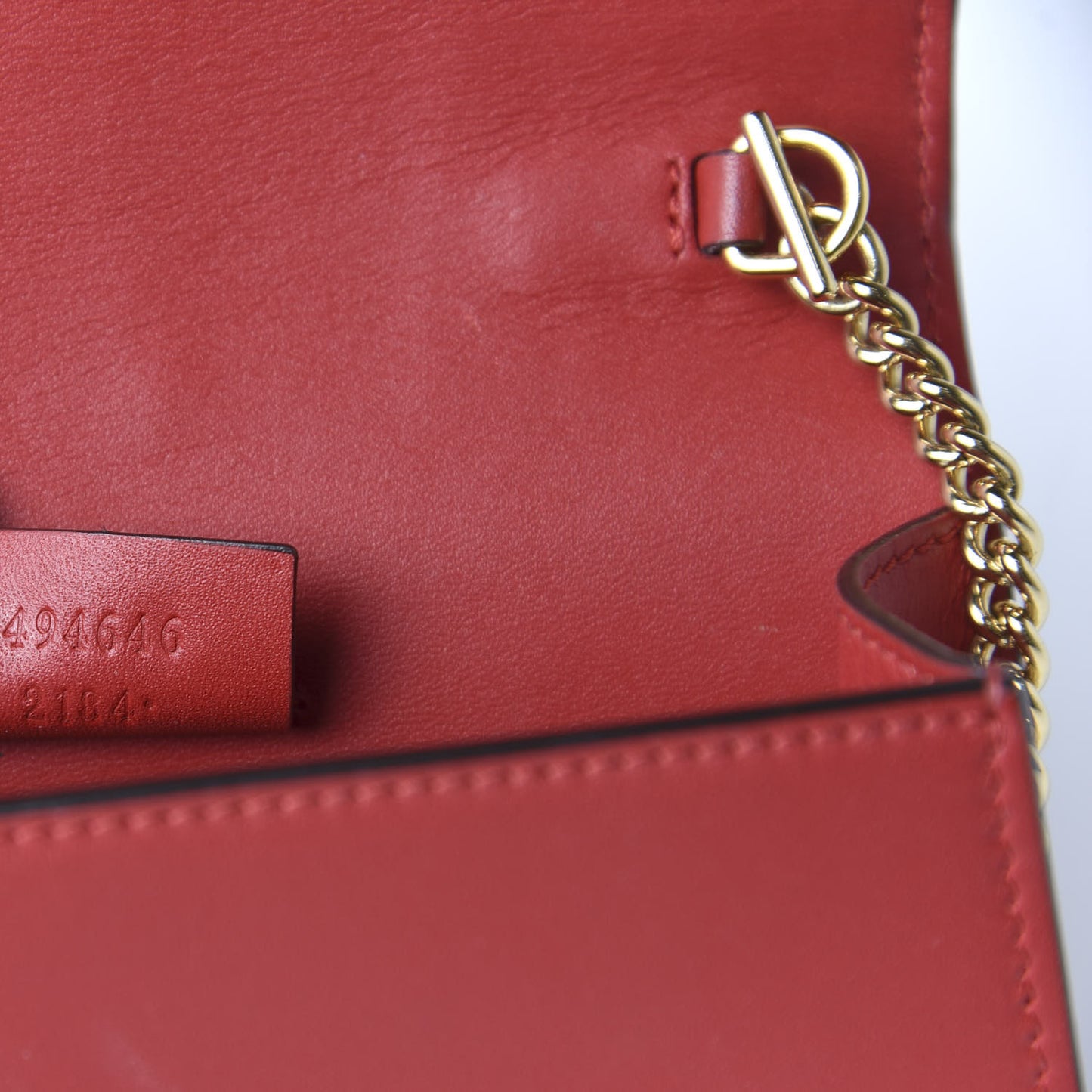 Calfskin Super Mini Sylvie Chain Shoulder Bag Hibiscus Red