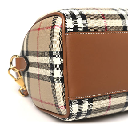 Burberry E-Canvas Vintage Check Mini Bowling Bag Briar Brown 7 of 8