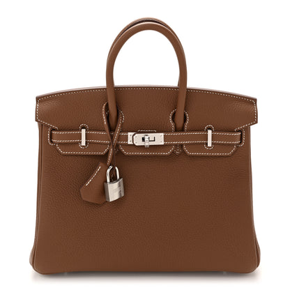 Hermes Togo Birkin 25 Gold 1 of 11