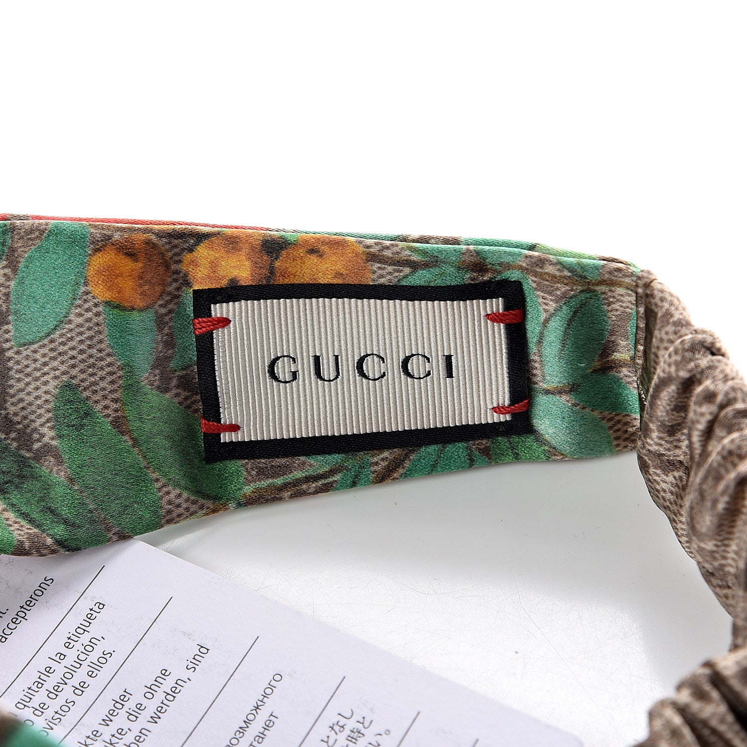 Gucci Silk Monogram Tian Print Tiana Duchesse Headband 4 of 4