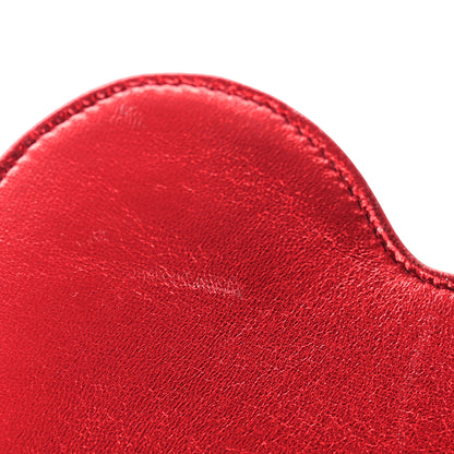 Saint Laurent Metallic Lambskin Small Love Heart Chain Bag Red 13 of 13