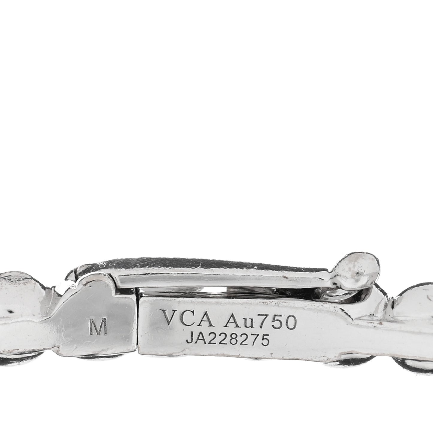 18K White Gold Perlee Pearls of Gold Bracelet M
