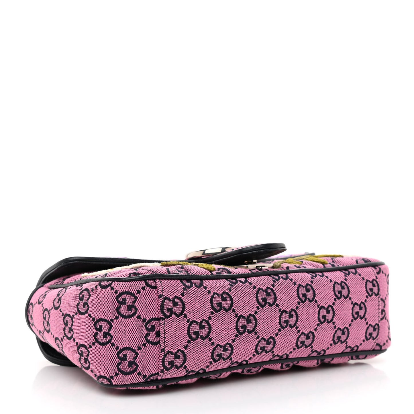 Monogram Multicolor Matelasse Diagonal Floral Embroidered Small GG Marmont Shoulder Bag Pink Blue Ivory Green Lilac