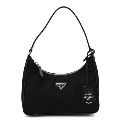 Prada Tessuto Nylon Saffiano Mini Re-Edition 2005 Bag Black 1 of 12