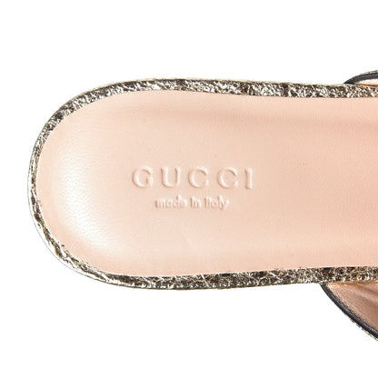 Gucci Galassia Womens GG Marmont Fringe Slippers 37 Platino 6 of 8
