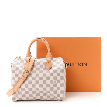Louis Vuitton Damier Azur Speedy Bandouliere 25 19 of 19