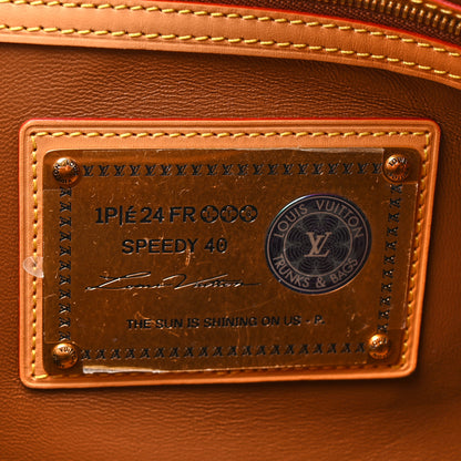 Louis Vuitton LOUIS VUITTON Calfskin Monogram Speedy P9 Bandouliere 40 Red 9 of 14