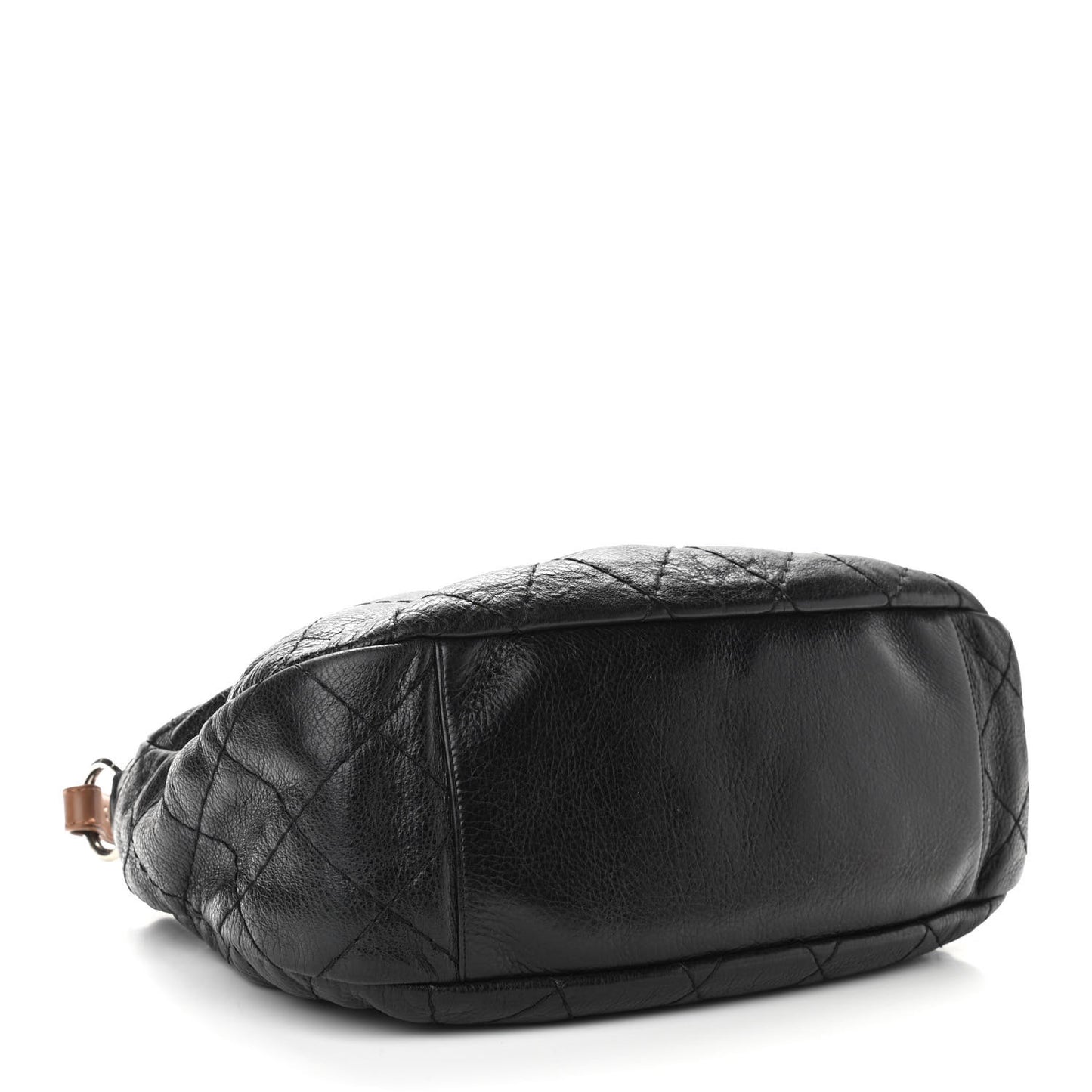 Glazed Calfskin On The Road Hobo Black