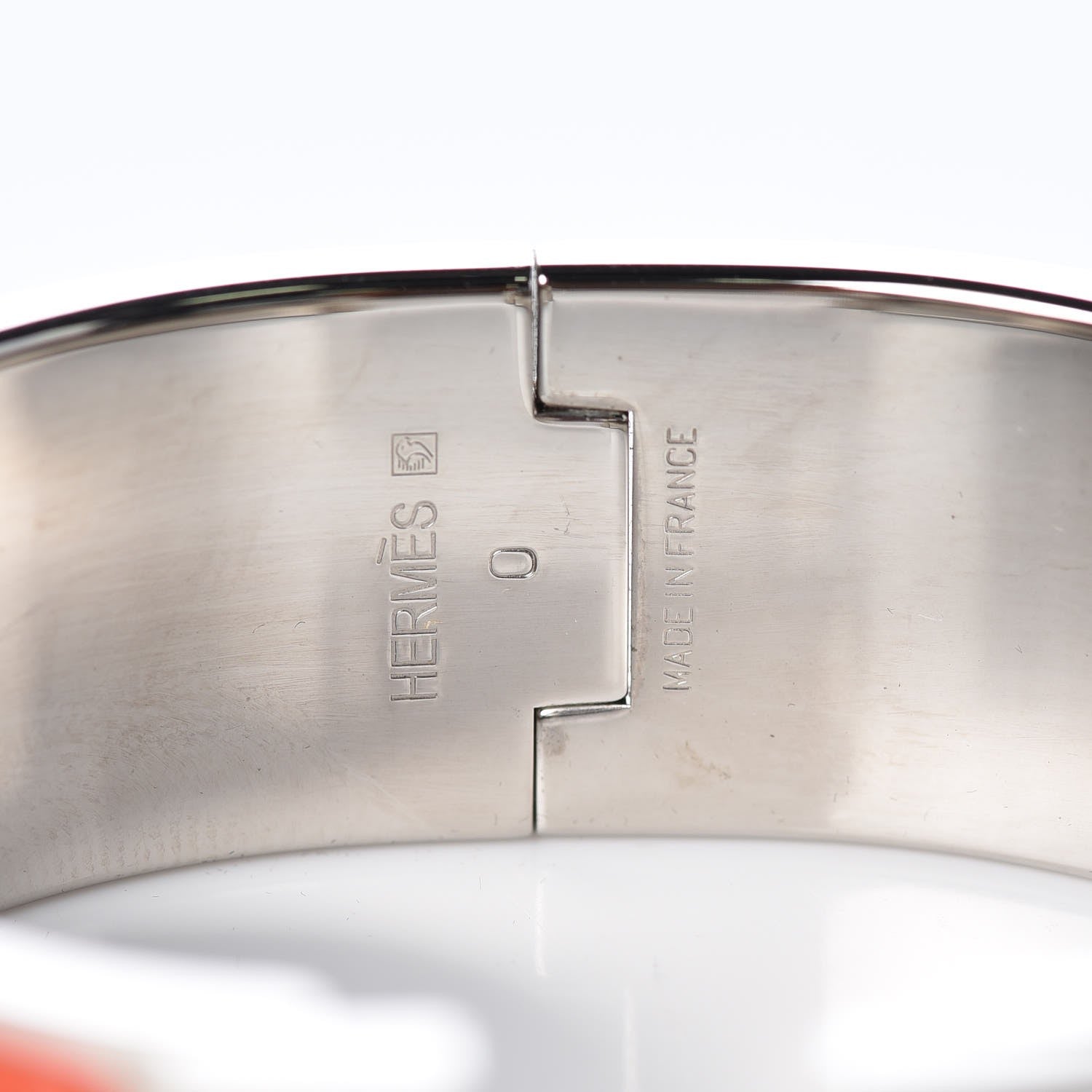 Hermes Enamel Wide Clic Clac H Bracelet PM Orange 4 of 5