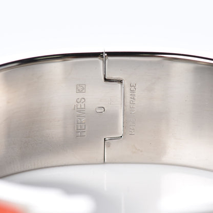 Hermes Enamel Wide Clic Clac H Bracelet PM Orange 4 of 5