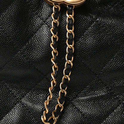 Chanel Caviar Quilted Medium Chanel 25 Handbag Black 9 of 11