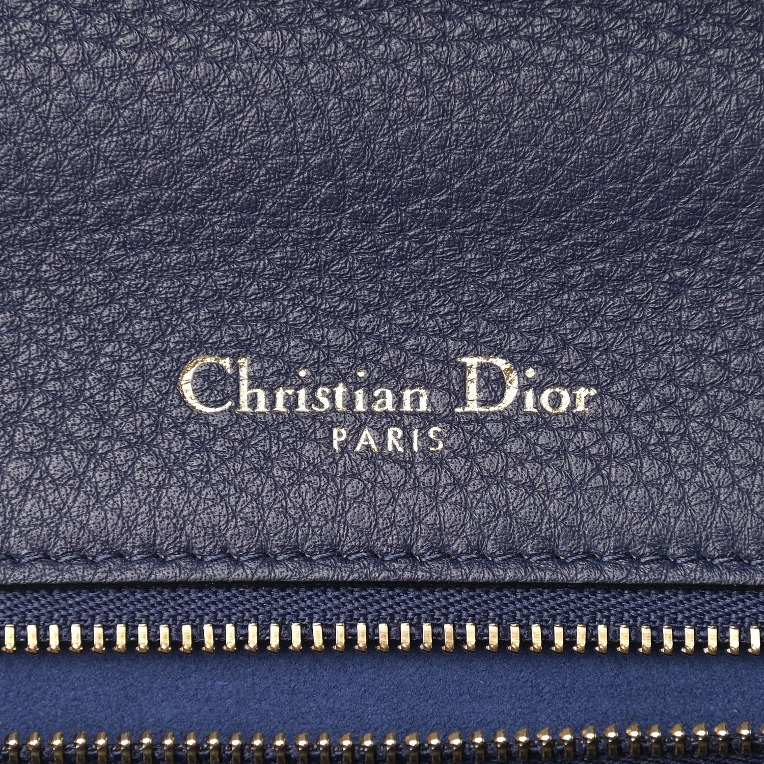 Christian Dior Grained Calfskin Medium Diorama Flap Bag Indigo Blue 6 of 10