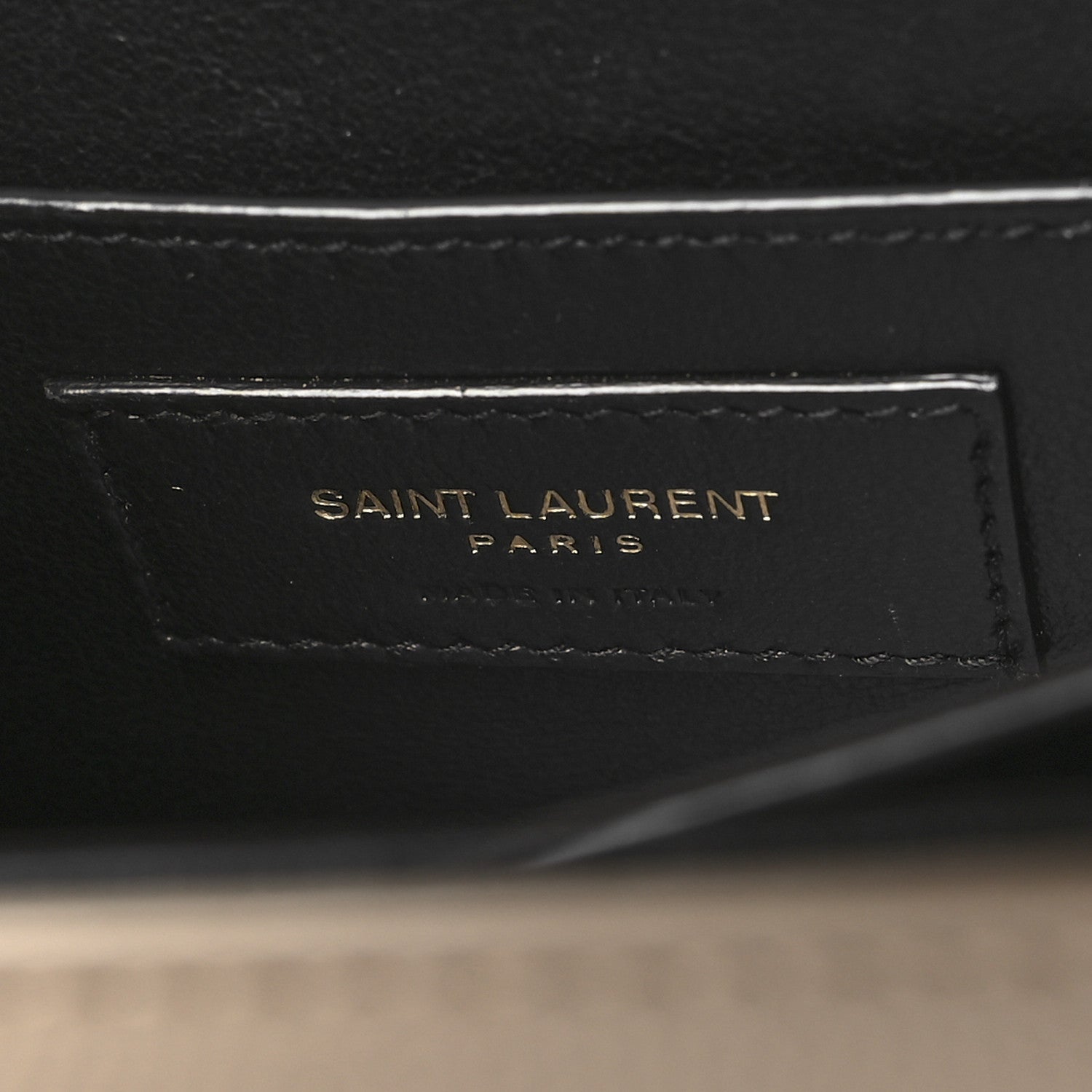 Saint Laurent Grain de Poudre Mini Classic Monogram Cassandra Top Handle Beige 6 of 9