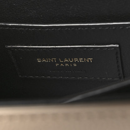 Saint Laurent Grain de Poudre Mini Classic Monogram Cassandra Top Handle Beige 6 of 9