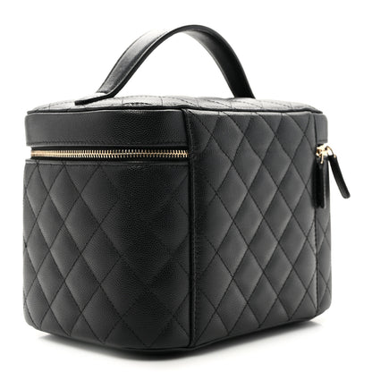 Chanel Caviar Quilted Large Vanity Pouch Black 3 of 7