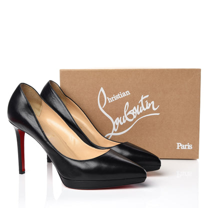 Christian Louboutin Shiny Nappa Pigalle Plato 100 Pumps 41.5 Black 17 of 17