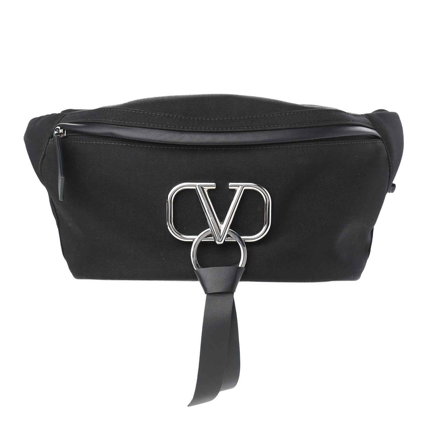 Nylon VRing Belt Bag Black