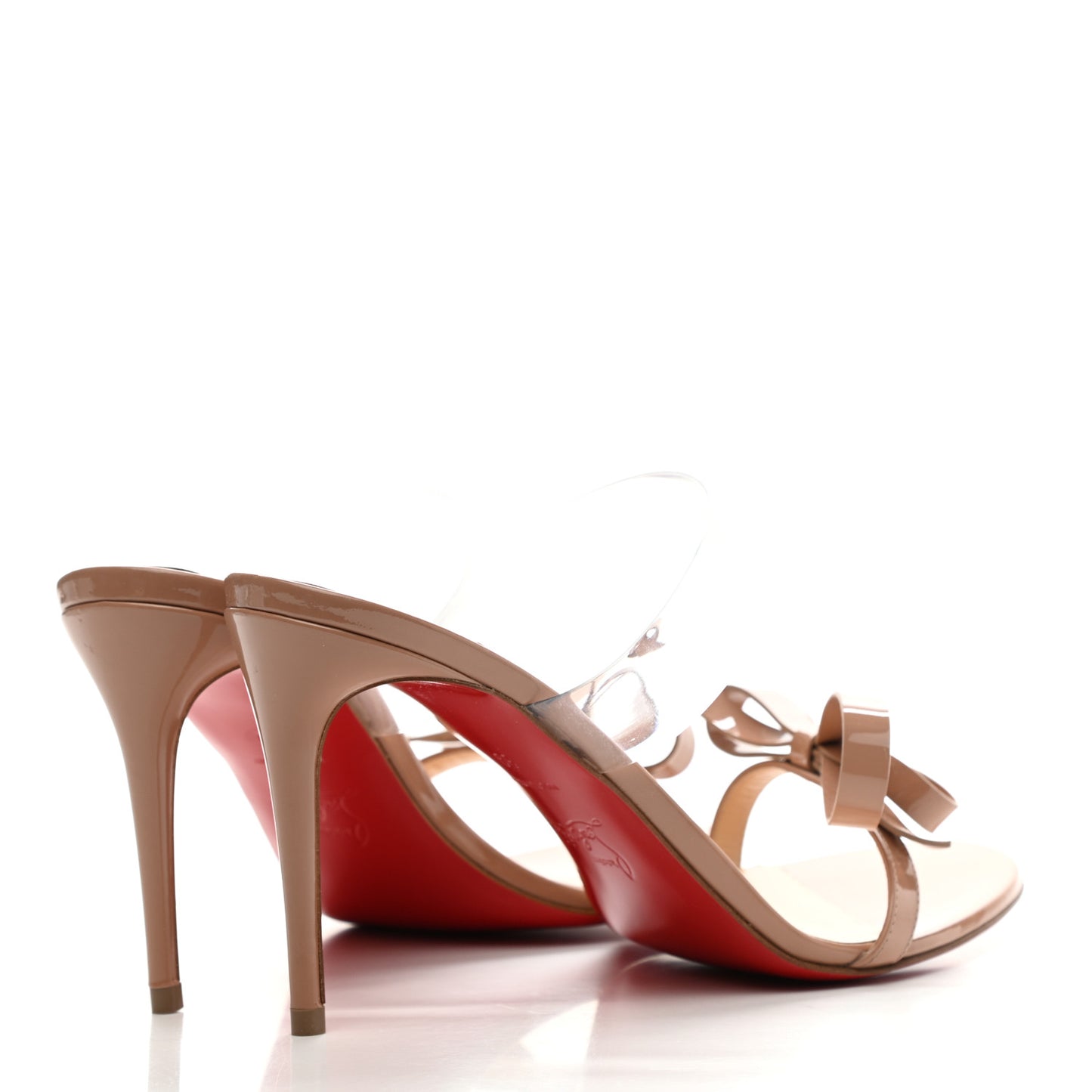 Patent PVC Just Nodo 85 Slide Sandals 39 Nude