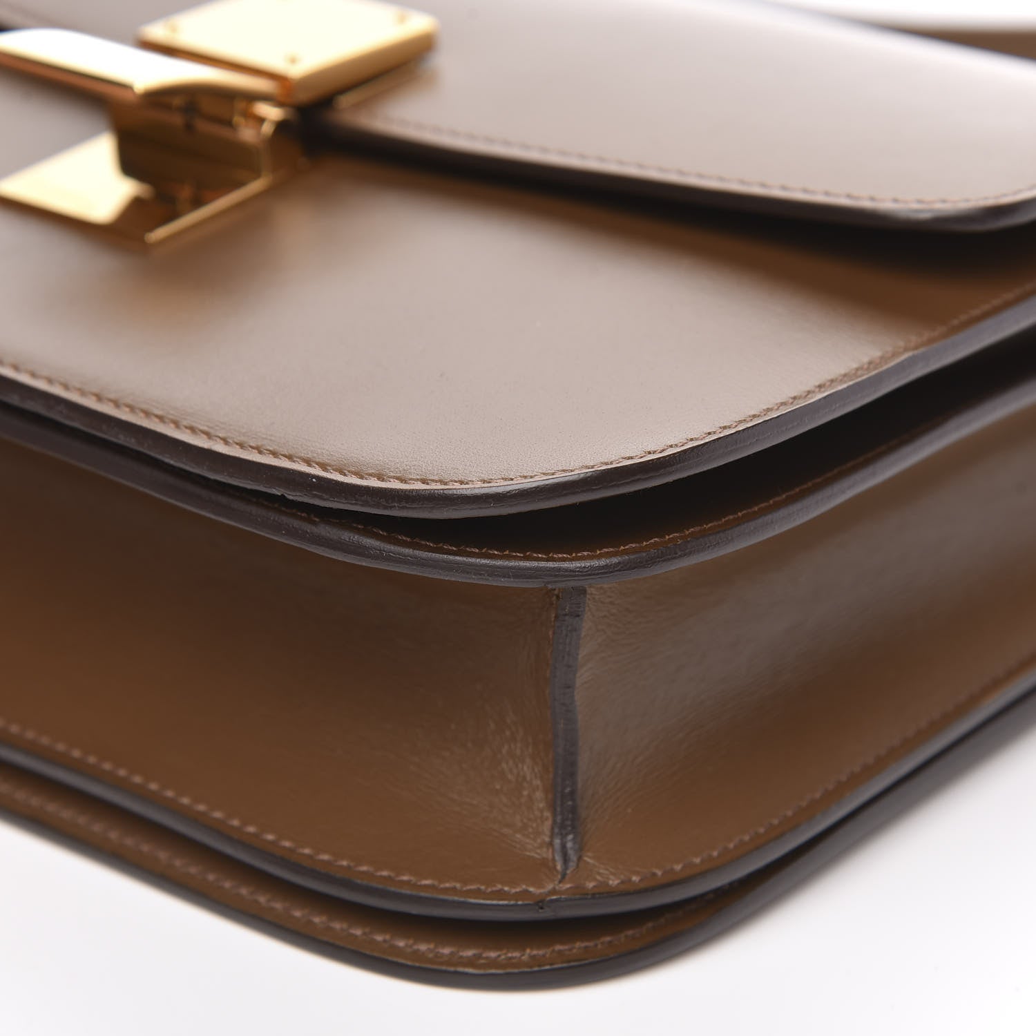 Celine Box Calfskin Medium Classic Box Flap Bag Camel 9 of 11