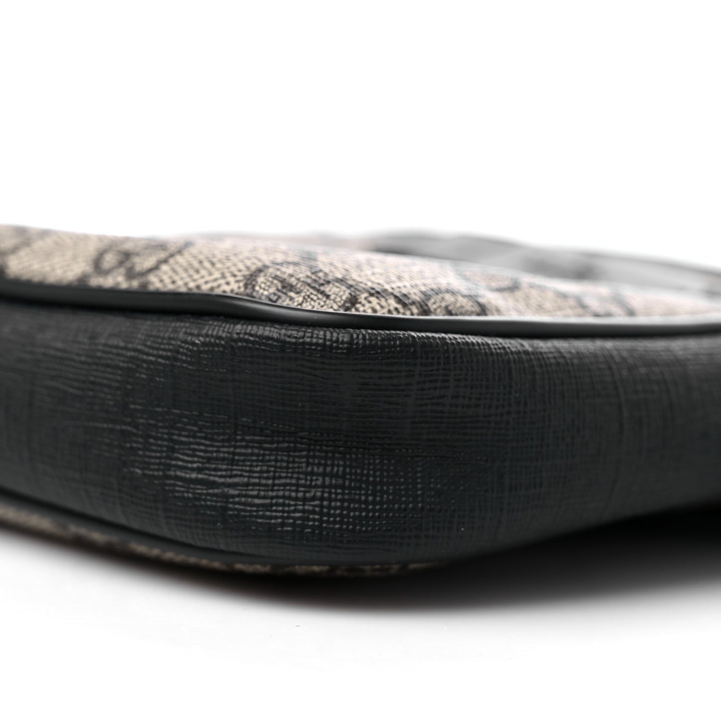 GG Supreme Monogram Web Belt Bag Black