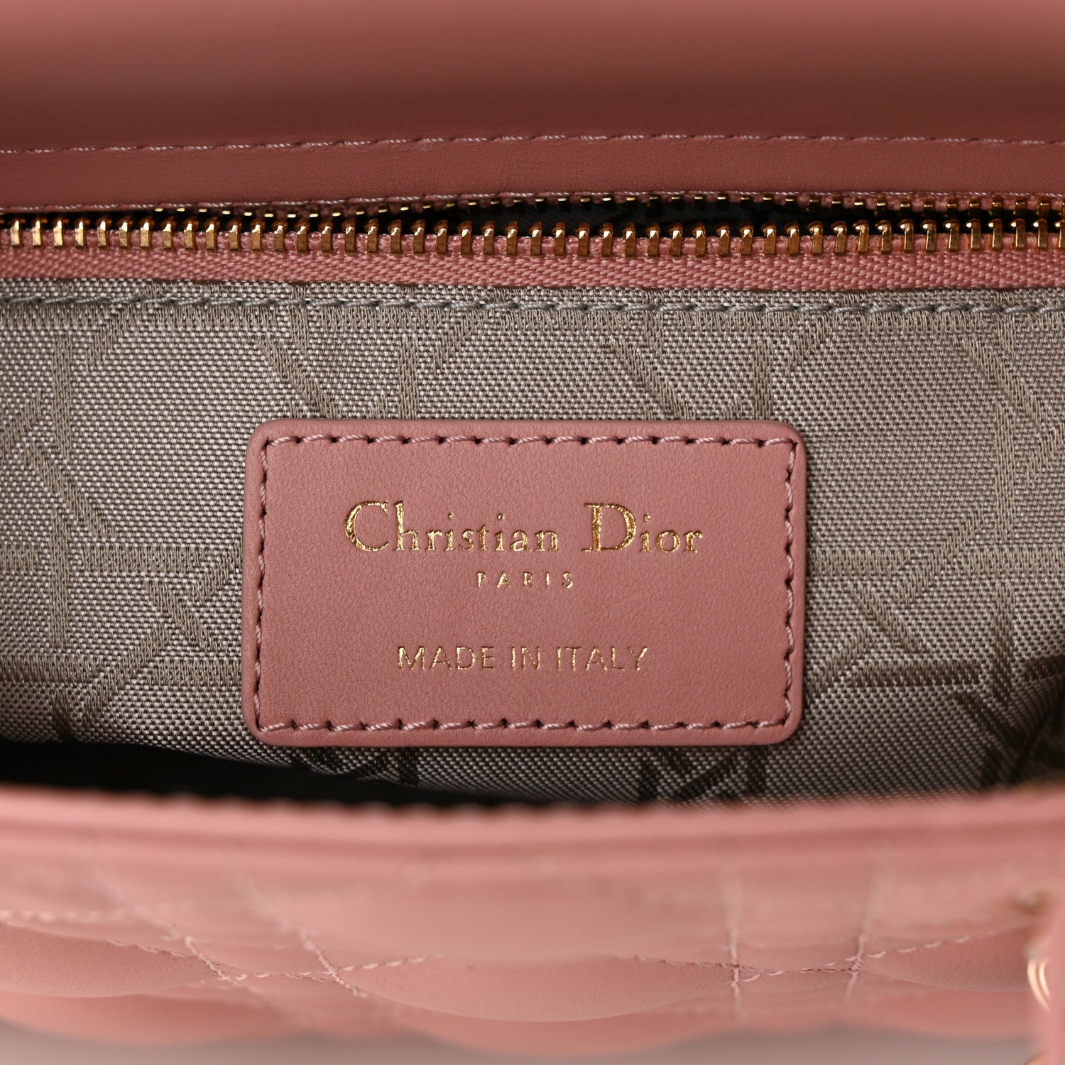Christian Dior Lambskin Cannage Small My ABCDior Lady Dior Antique Pink 6 of 14