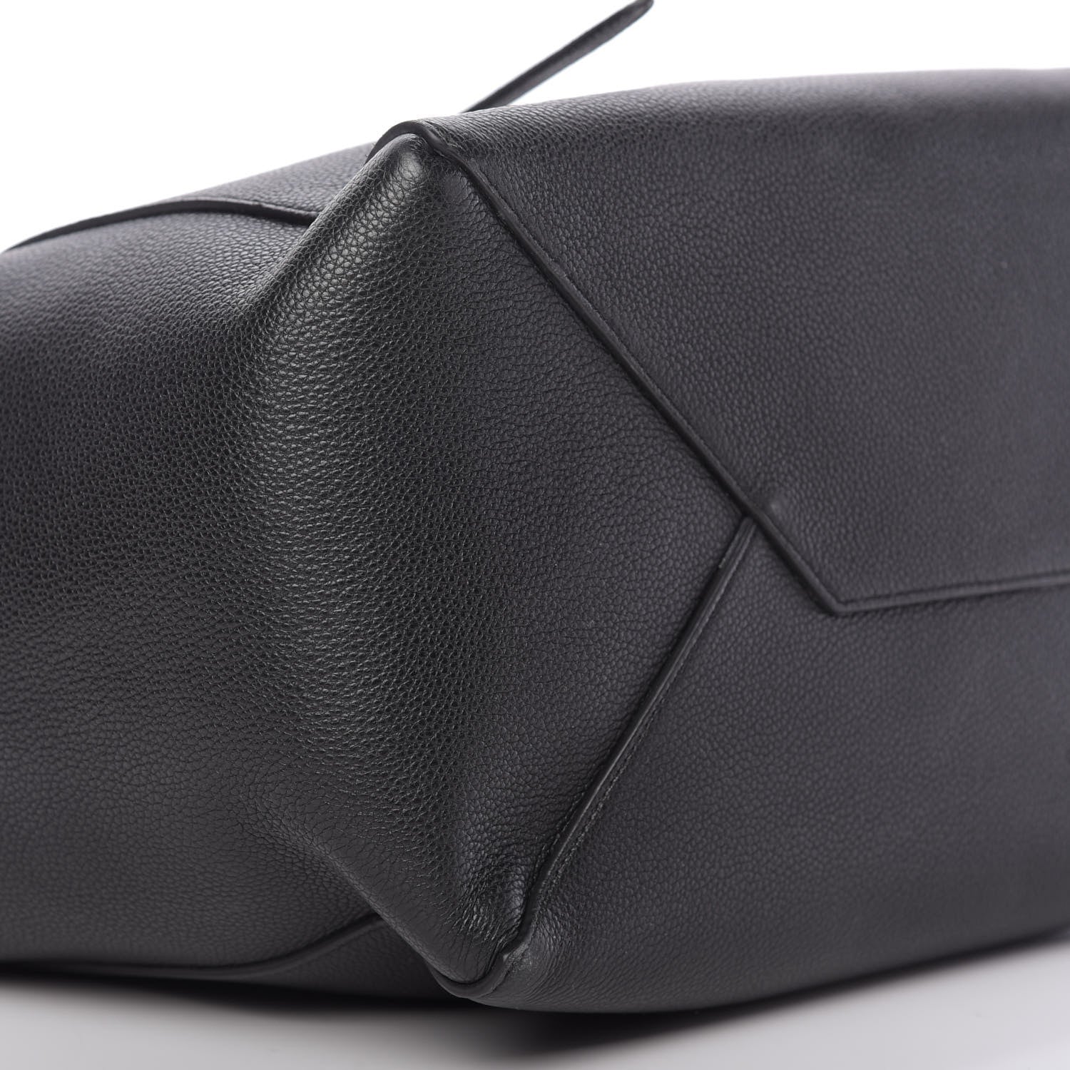 Celine Soft Grained Calfskin Small Belt Cabas Phantom Black 6 of 9