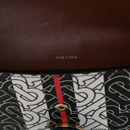 Burberry E-Canvas Monogram Stripe Small TB Bag Bridle Brown 7 of 9