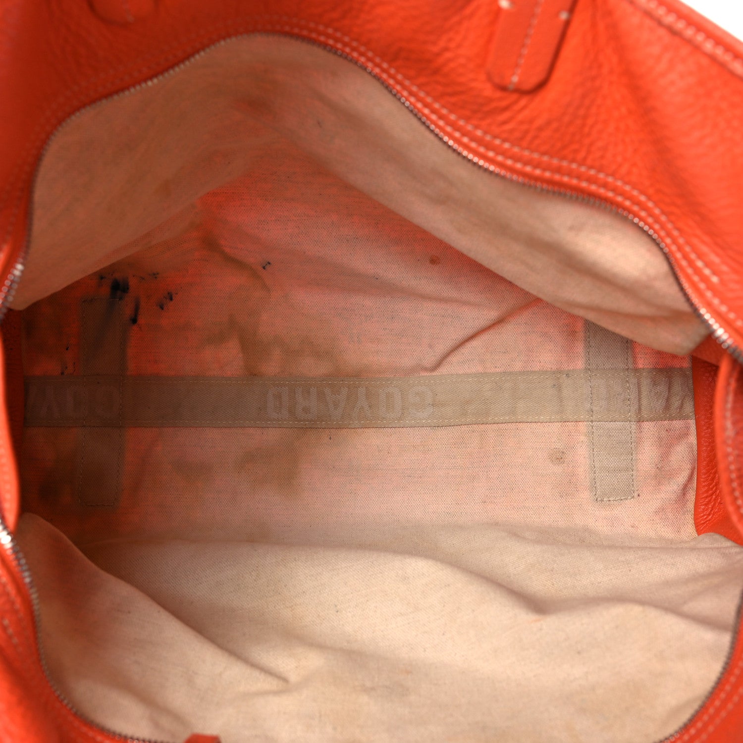 Goyard Goyardine Sac Hardy Pet Carrier PM Orange 6 of 18