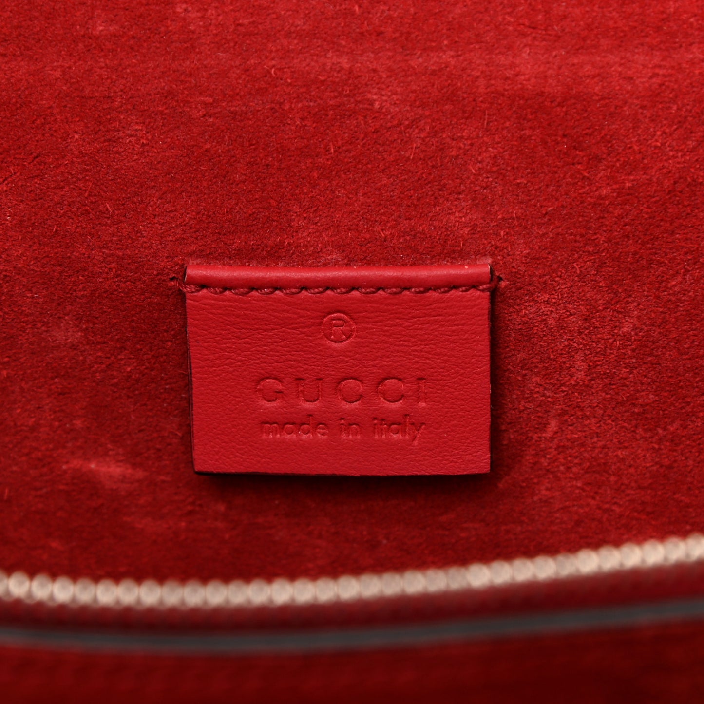 GG Supreme Monogram Suede Cudu Medium Dionysus Shoulder Bag Beige Ebony Vulcanic Red