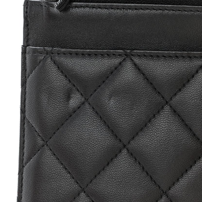 Chanel Lambskin Quilted Wallet On Chain WOC Black 12 of 12