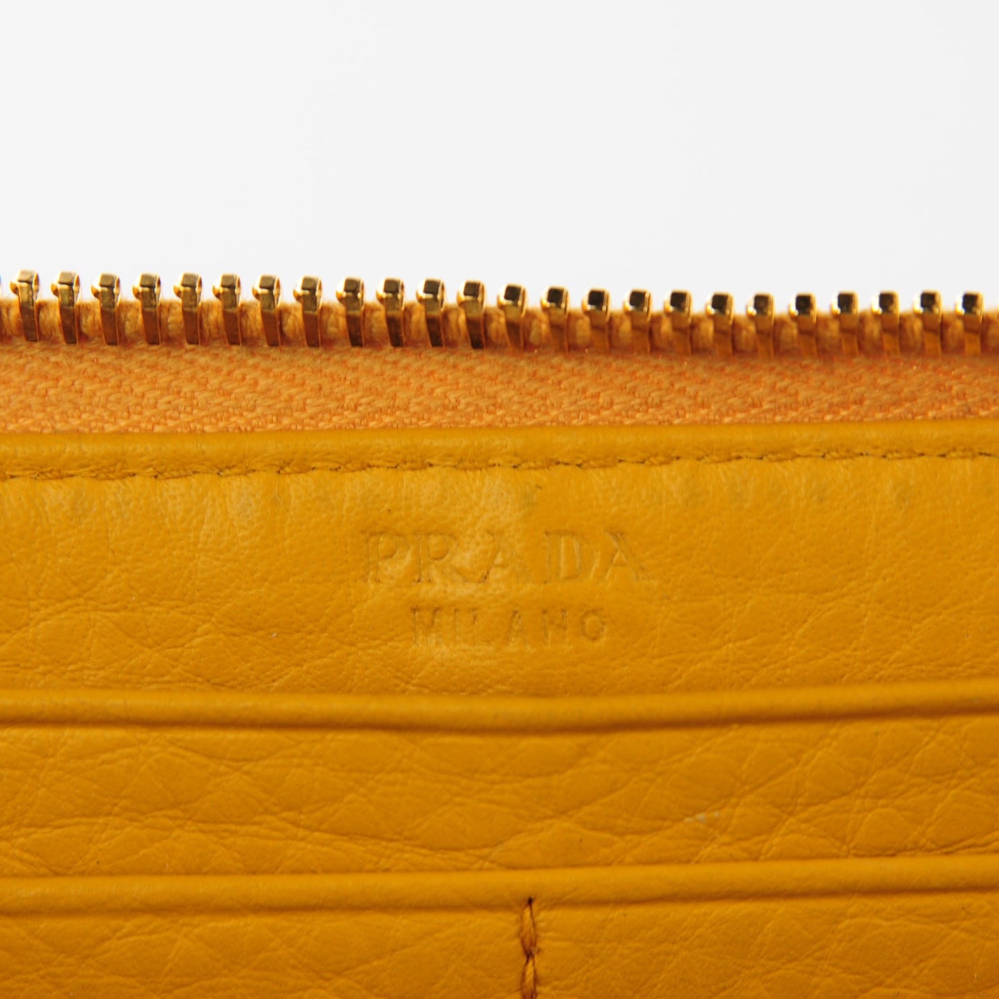 Vitello Daino Zip Around Continental Wallet Mimosa