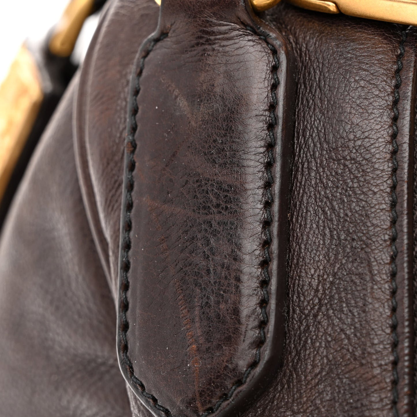 Glace Calf Large Dome Satchel Moro
