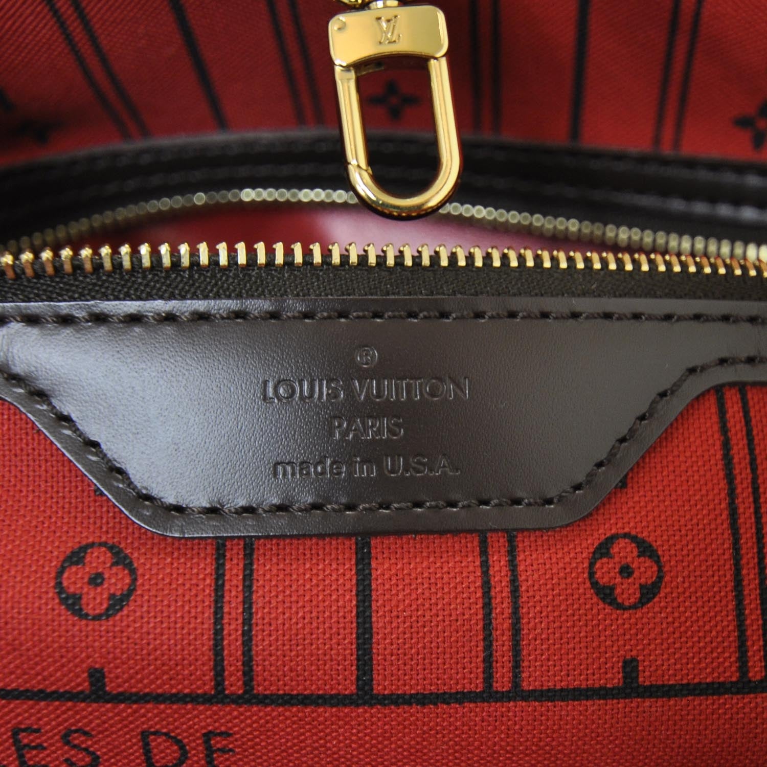 Louis Vuitton Damier Ebene Neverfull GM 8 of 9