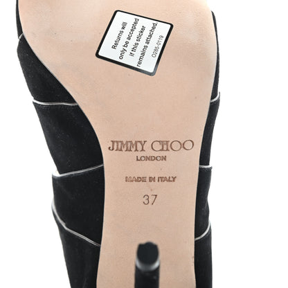 Jimmy Choo Suede Legend Sandal 37 Black 7 of 9