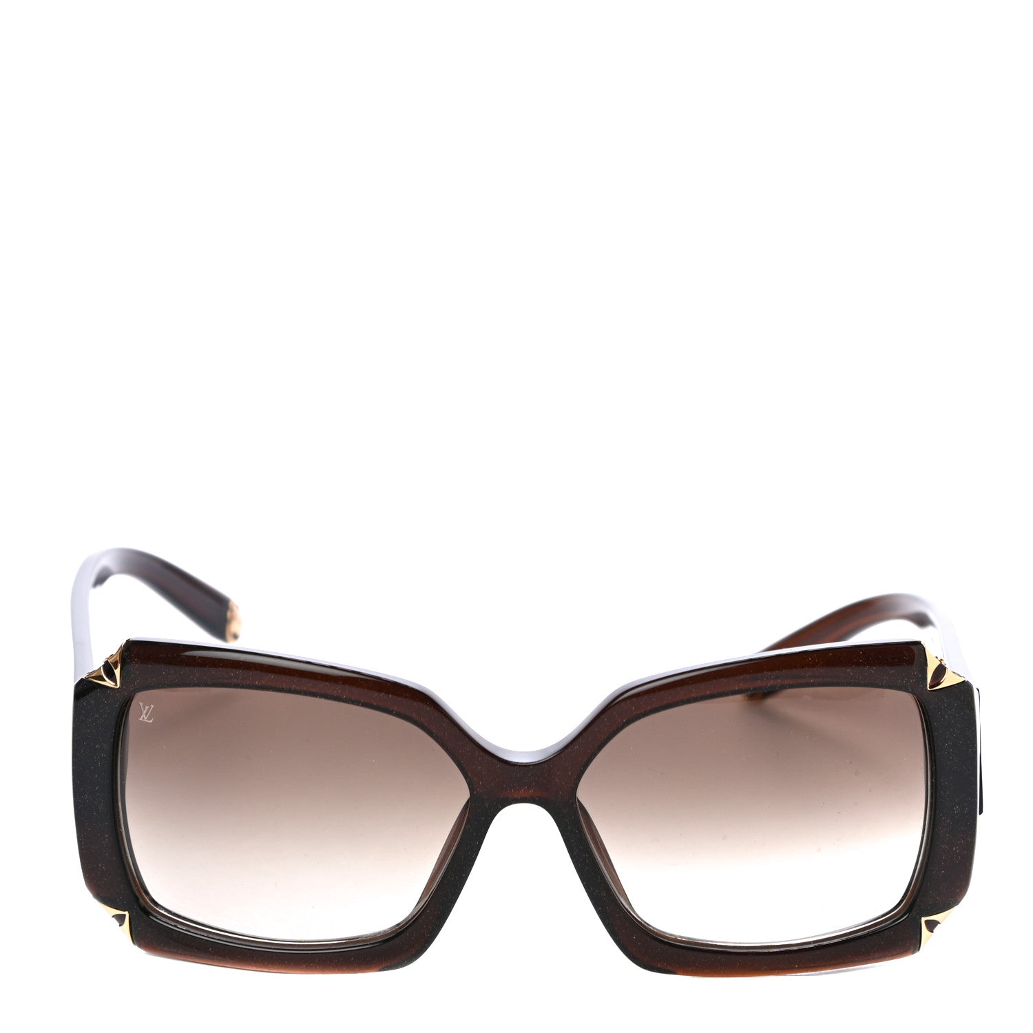 Louis Vuitton Hortensia Cat Eye Sunglasses Z0366W Brown Glitter 4 of 7