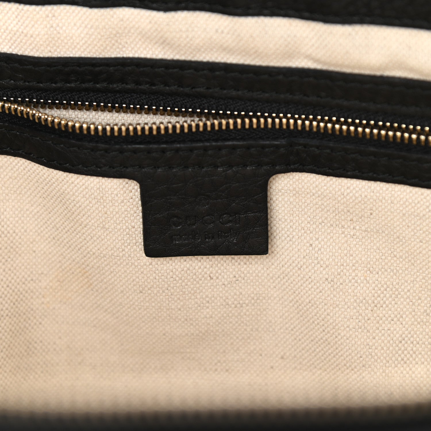 Gucci Pebbled Calfskin Vintage Web Medium Half Moon Hobo Black 6 of 11