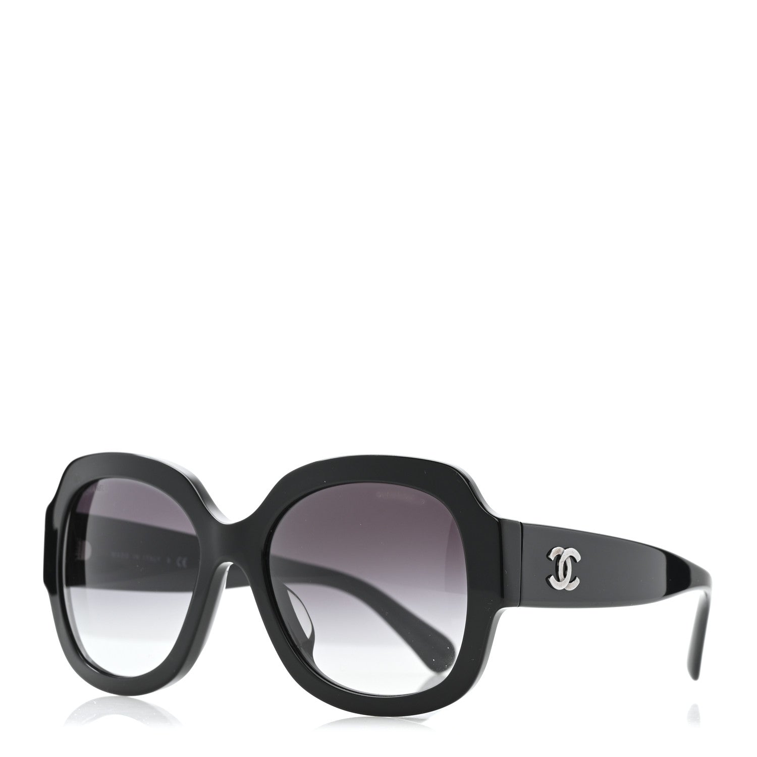 Chanel Acetate CC Sunglasses 5373-A Black 1 of 8