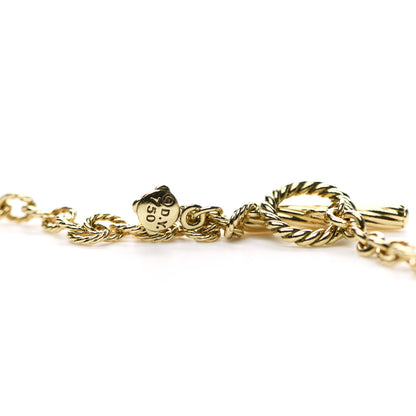 David Yurman 18K Yellow Gold 4mm Cable Rolo Chain Necklace 36" 4 of 4