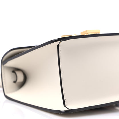 Gucci Calfskin Mini Sylvie Top Handle Bag White 9 of 10