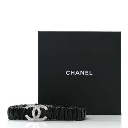 Chanel Calfskin Crystal CC Belt 80 Black 5 of 5