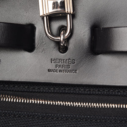 Hermes Military Toile Vache Hunter Herbag Zip PM 31 Black 8 of 14