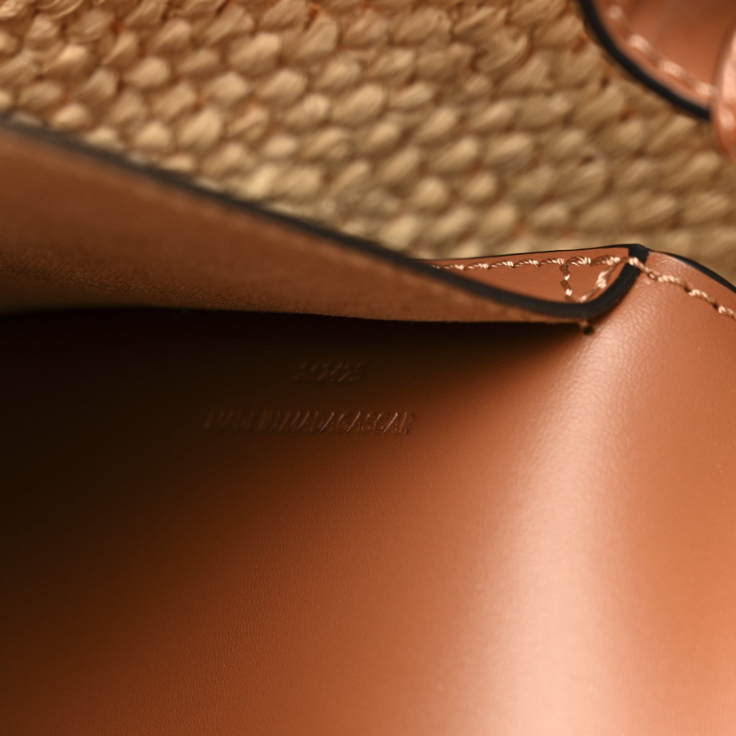 Loewe X PAULA'S IBIZA Raffia Medium Font Tote Natural Tan 7 of 11