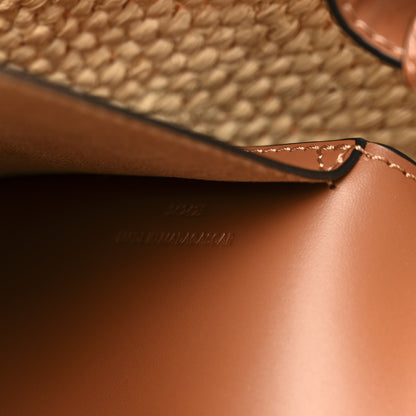 Loewe X PAULA'S IBIZA Raffia Medium Font Tote Natural Tan 7 of 11
